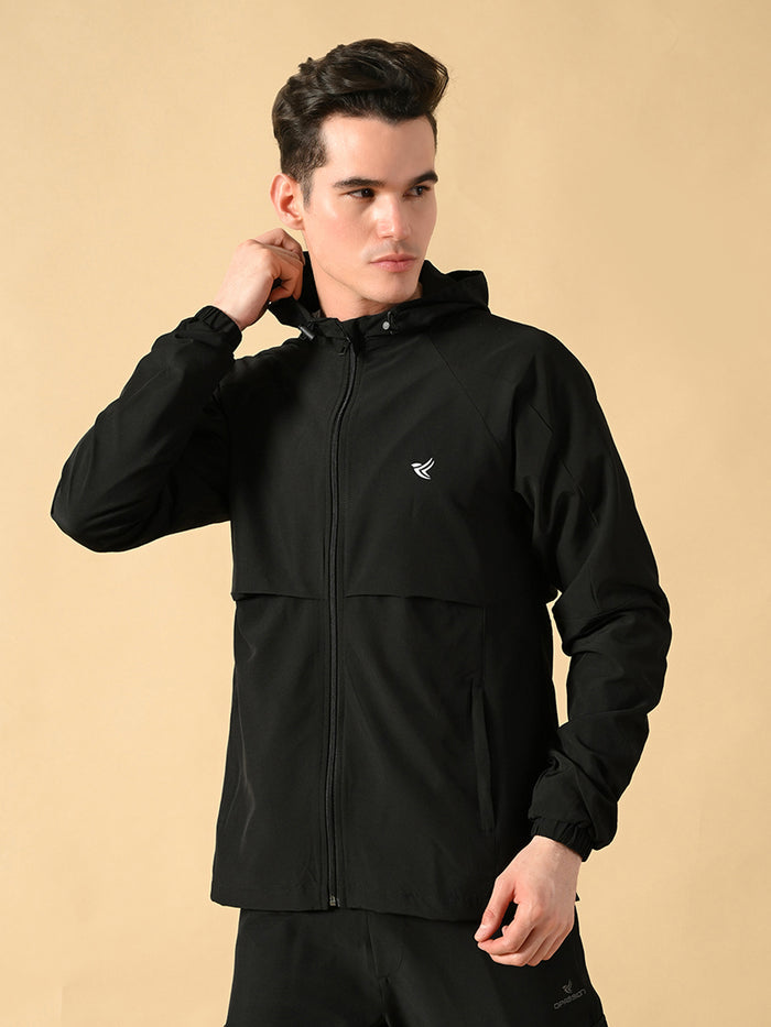 Dpassion Men Hooded Training Jacket Lightweight Performance Activewear - Dpassion