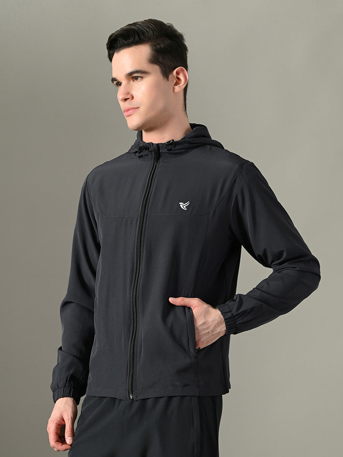Dpassion Men Hooded Training Jacket Lightweight Performance Activewear - Dpassion