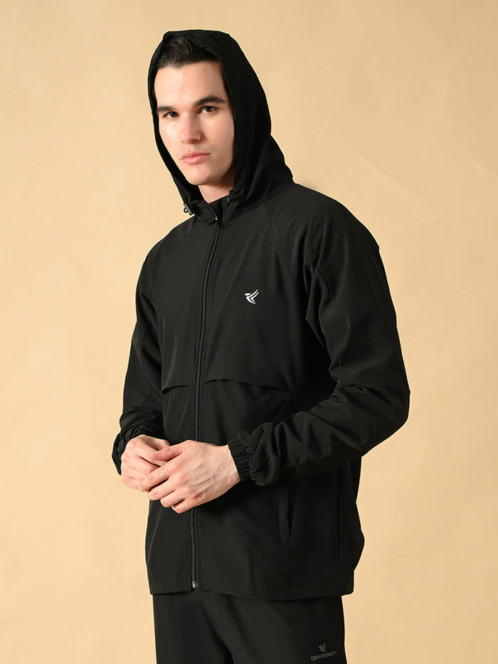 Dpassion Men Hooded Training Jacket Lightweight Performance Activewear - Dpassion