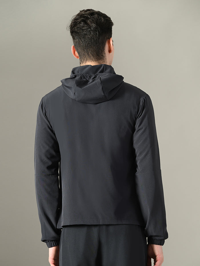 Dpassion Men Hooded Training Jacket Lightweight Performance Activewear - Dpassion