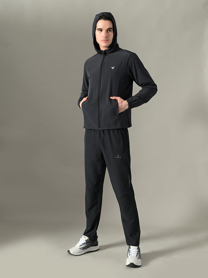 Dpassion Men Hooded Training Jacket Lightweight Performance Activewear - Dpassion