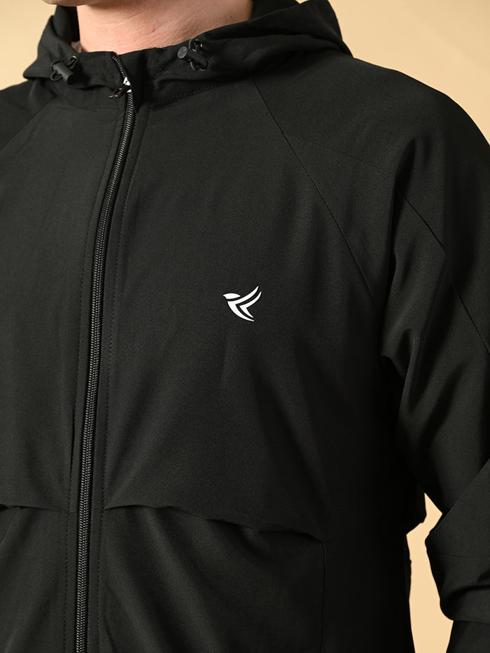 Dpassion Men Hooded Training Jacket Lightweight Performance Activewear - Dpassion