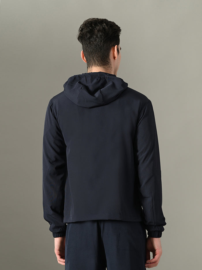 Dpassion Men Lightweight Hooded Gym Jacket Performance Training Activewear - Dpassion