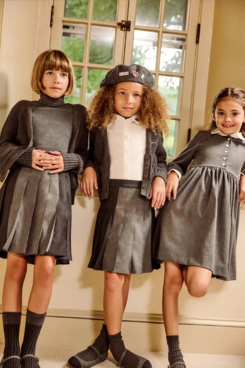 dress contrast trim shirt style - grey