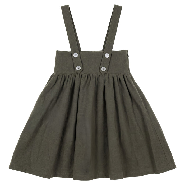 dress wool wide waistband jumper - green