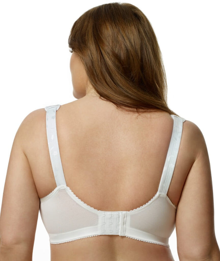 Elila Jacquard Wire-Free Bra - White