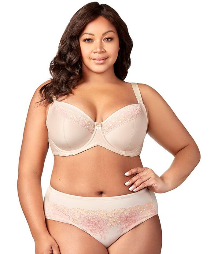 Elila Swiss Embroidery Microfiber Panty - Nude Knickers