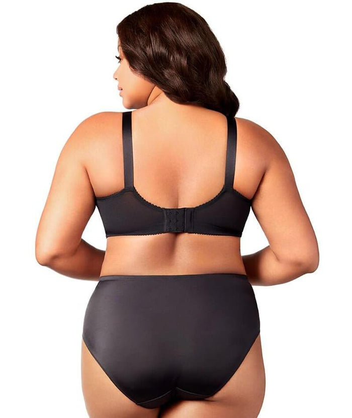 Elila Swiss Embroidered Soft Cup Bra - Black Bras