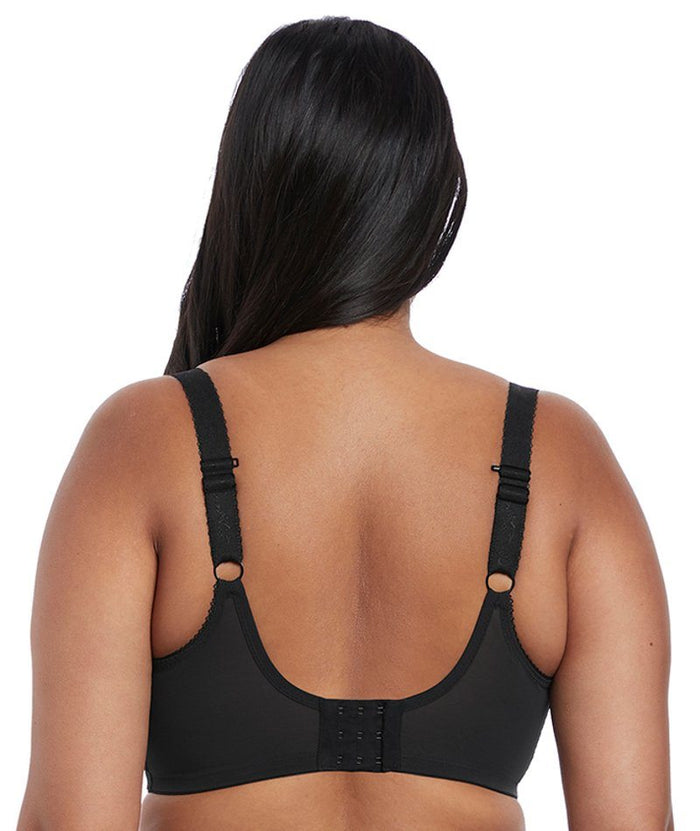 Elomi Charley Underwire Stretch Plunge Bra - Black Bras