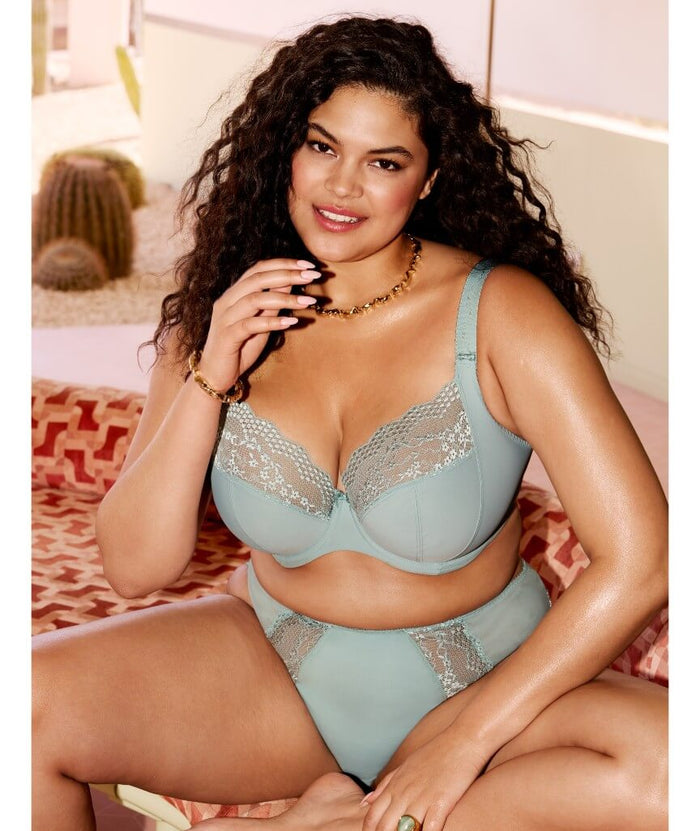 Elomi Lucie Underwire Stretch Plunge Bra - Mist