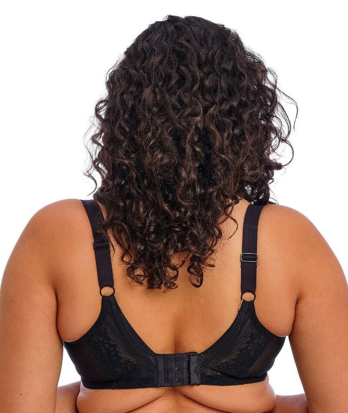 Elomi Nerina Underwire Stretch Plunge Bra - Black Bras