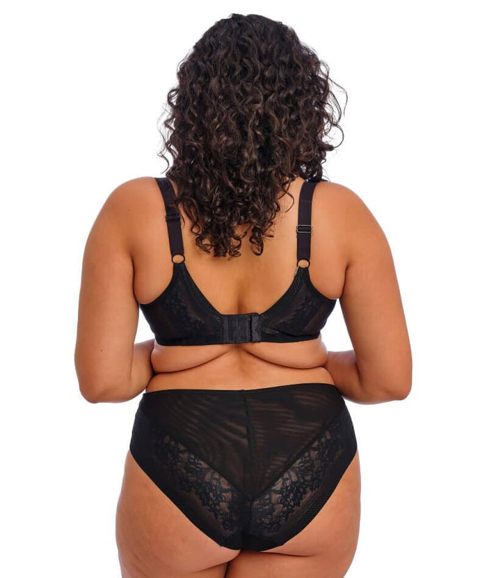 Elomi Nerina Underwire Stretch Plunge Bra - Black Bras