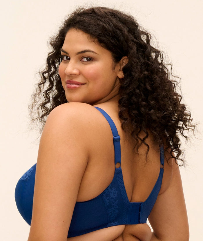 Elomi Nerina Underwire Stretch Plunge Bra - French Navy