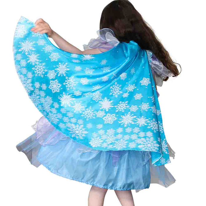 Elsa Frozen Snowflake Cape x 10 - letsdressup.com.au - Girls Dress Ups