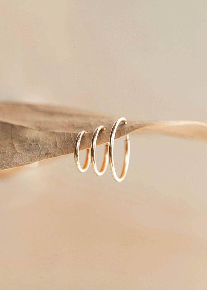 Endless Hoops | 14kt Gold Fill + Sterling Silver