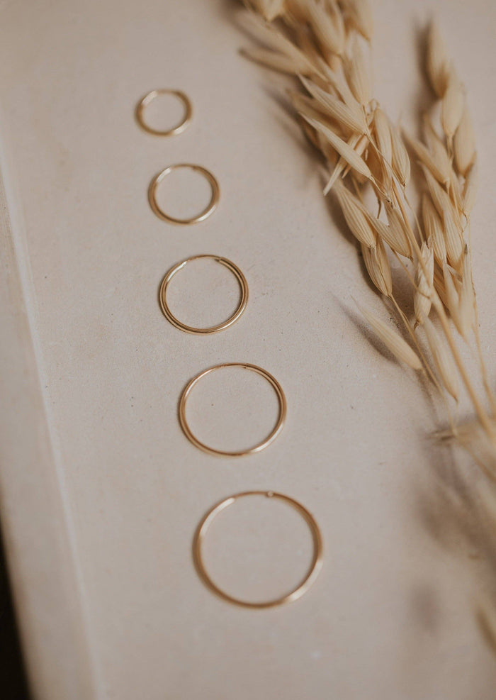 Endless Hoops | 14kt Gold Fill + Sterling Silver
