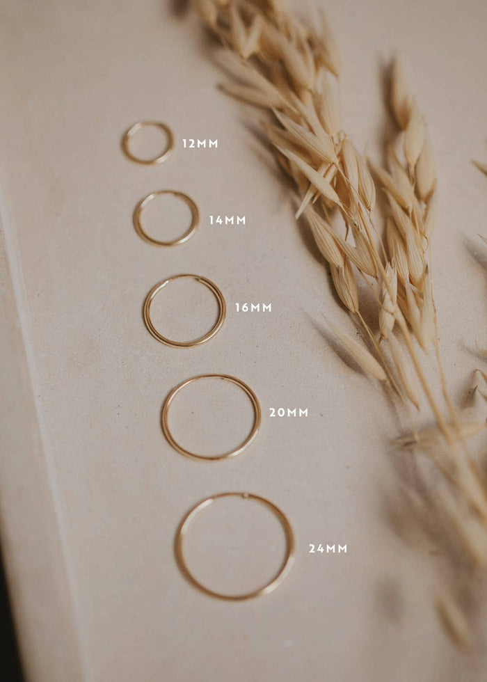 Endless Hoops | 14kt Gold Fill + Sterling Silver