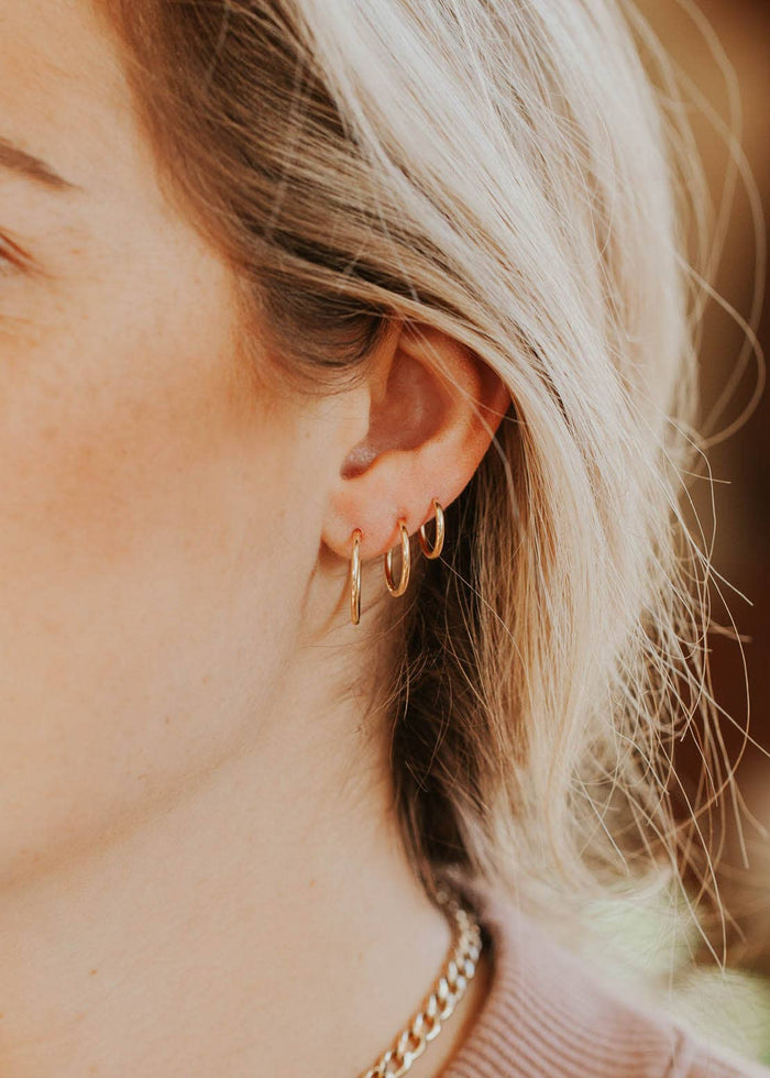 Endless Hoops | 14kt Gold Fill + Sterling Silver