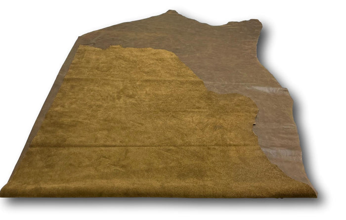 Espresso Pull-Up Cowhide surface detail showing texture and finish