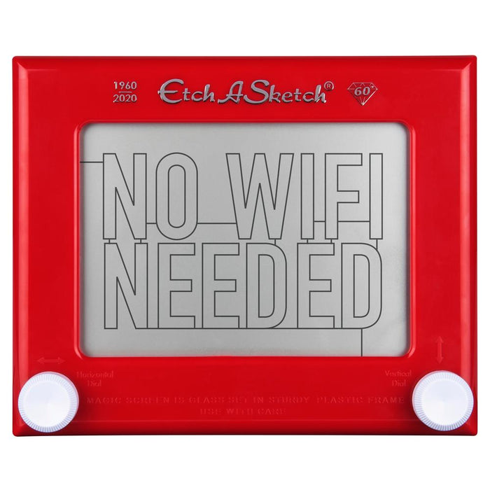 Etch-A-Sketch on a white background