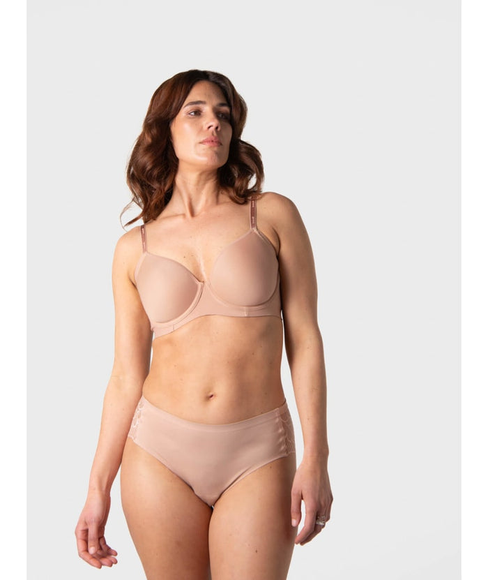 Evolve Effortless Sculpt T-Shirt Flexi-Wired Bra - Cashmere