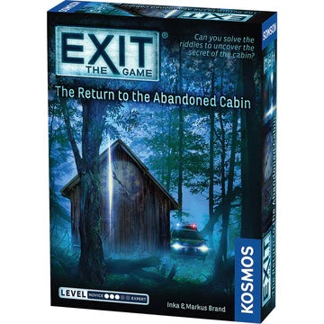 Box cover for the EXIT game titled 'The Lord of the Rings: Shadows Over Middle-earth'. The cover features a dark, eerie image of Middle-earth with a focus on a golden ring and a dragon.