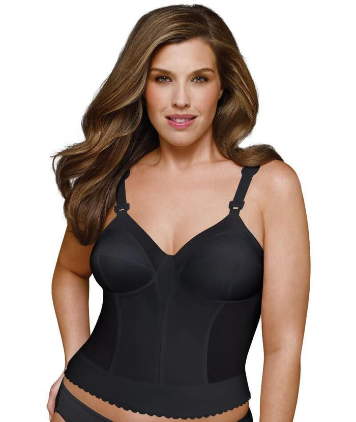 Exquisite Form Fully Back Close Longline Bra - Black Bras 12B Black