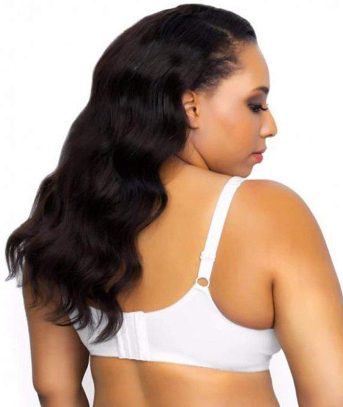 Exquisite Form Fully Cotton Soft Cup Bra With Lace - White Bras