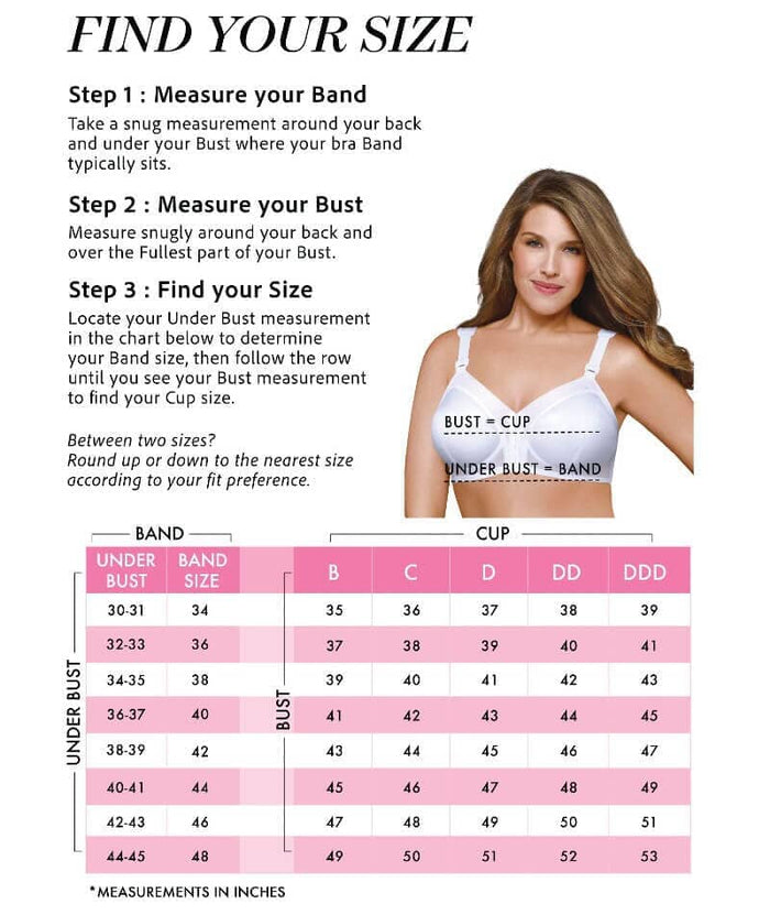 Exquisite Form Fully Front Close Wire-Free Classic Support Bra - Nude Bras