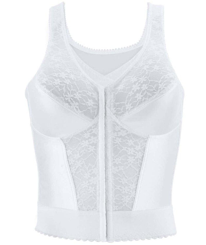 Exquisite Form Fully Front Close Longline Posture - White Bras