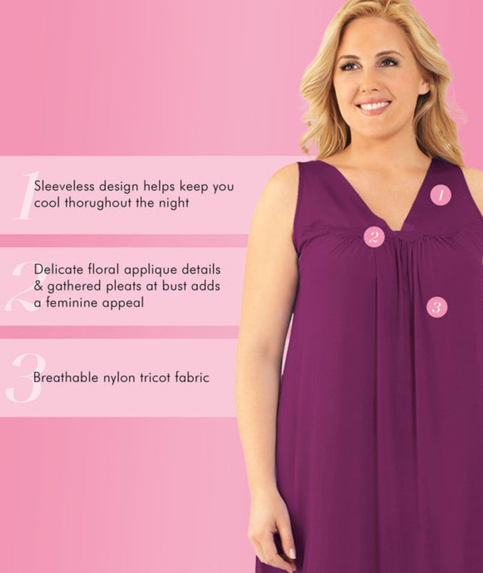 Exquisite Form Short Gown - Amaranth