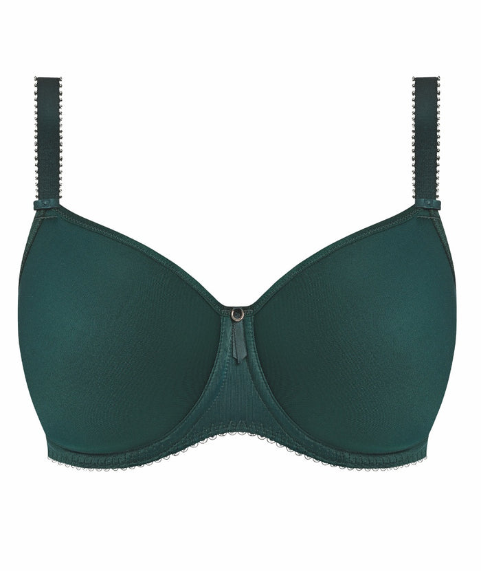 Fantasie Rebecca Essentials Moulded Spacer Underwired Bra - Forest Green