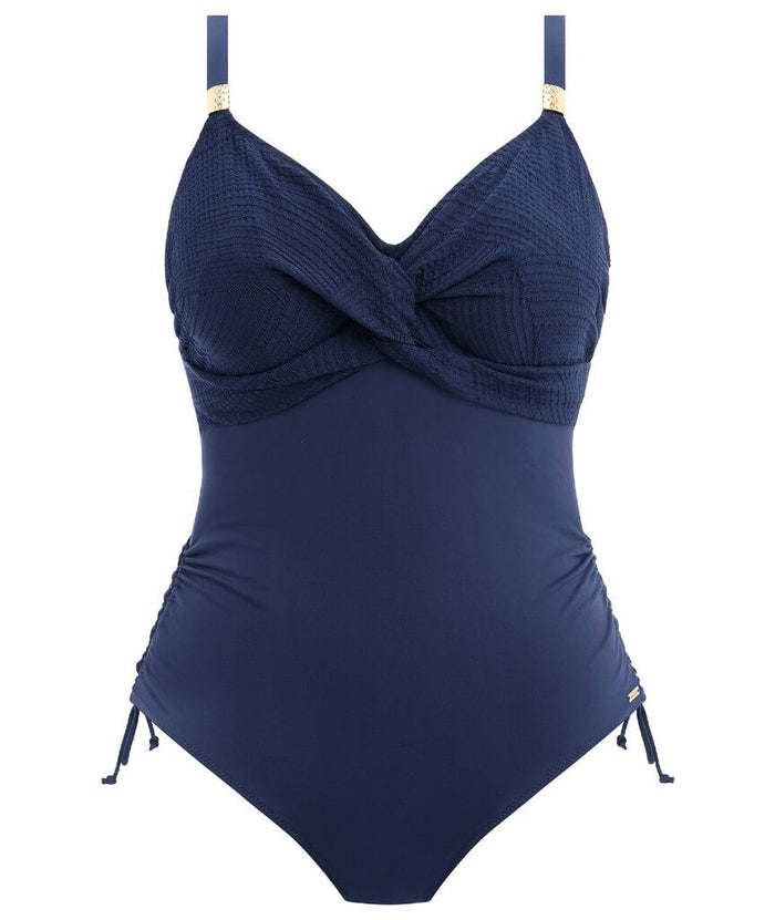Fantasie Swim Ottawa Underwired Twist Front One Piece Swimsuit - Ink