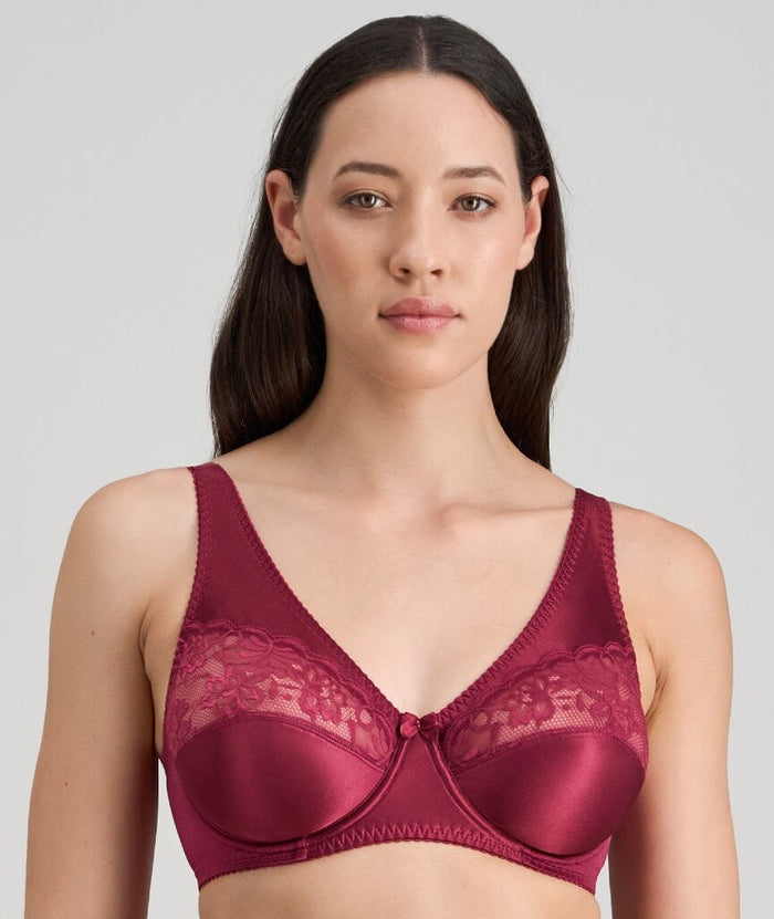 Fayreform Classic Underwire Bra - Beaujolais
