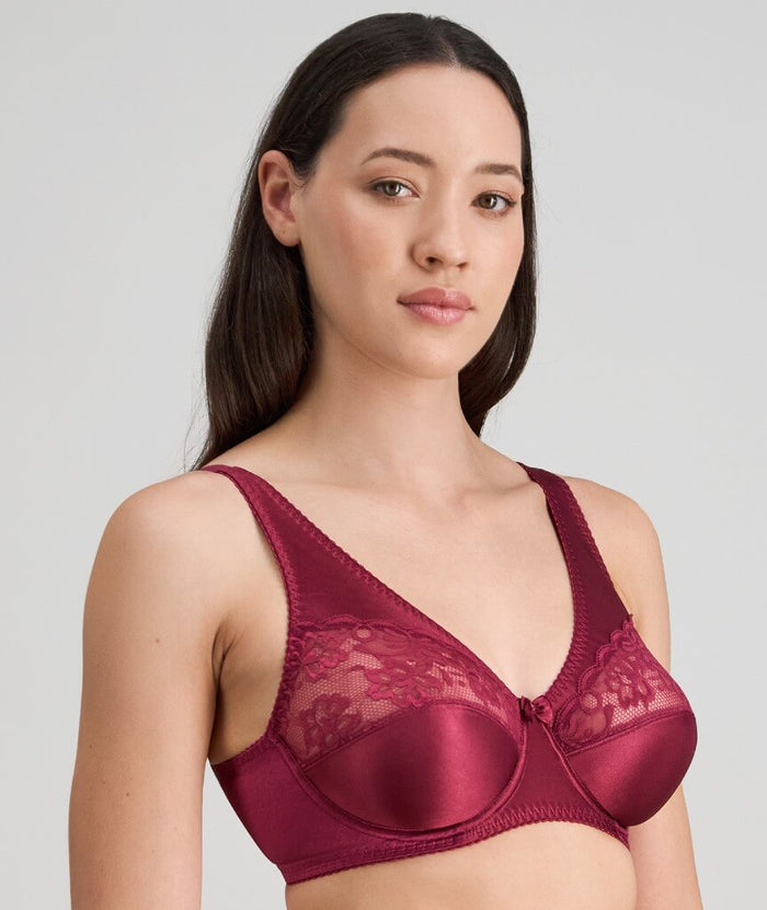 Fayreform Classic Underwire Bra - Beaujolais