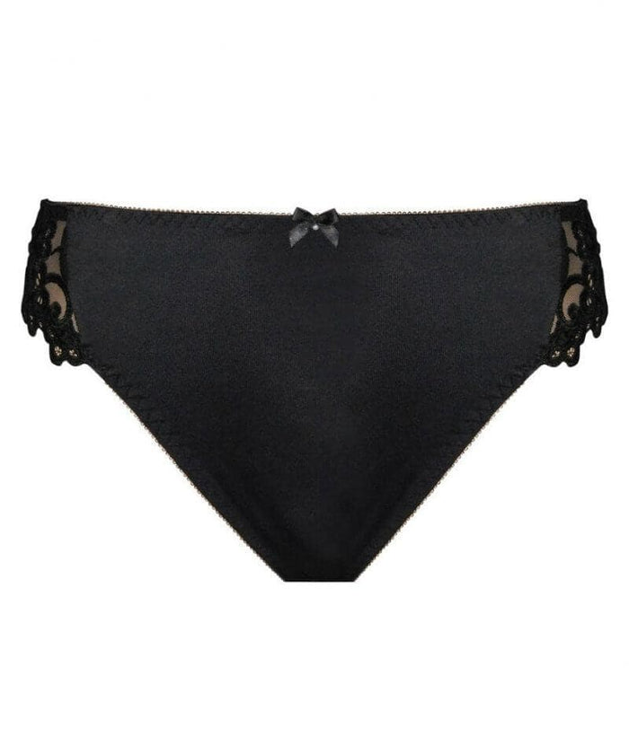 Fayreform Coral High Cut Brief - Black Knickers