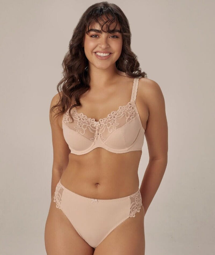 Fayreform Coral High Cut Brief - Latte Knickers