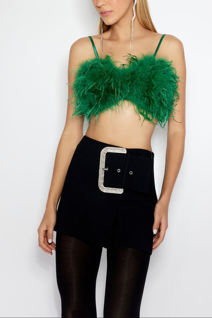 Feather Cropped Cami