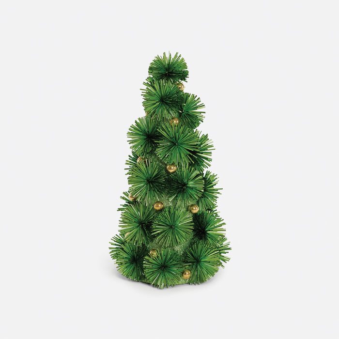 Festive Fiber Blend Decorative Tree - Green
