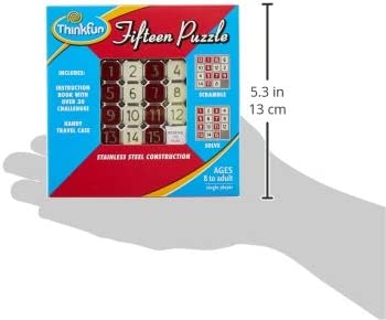 Dimensions of Fifteen Puzzle on a white background