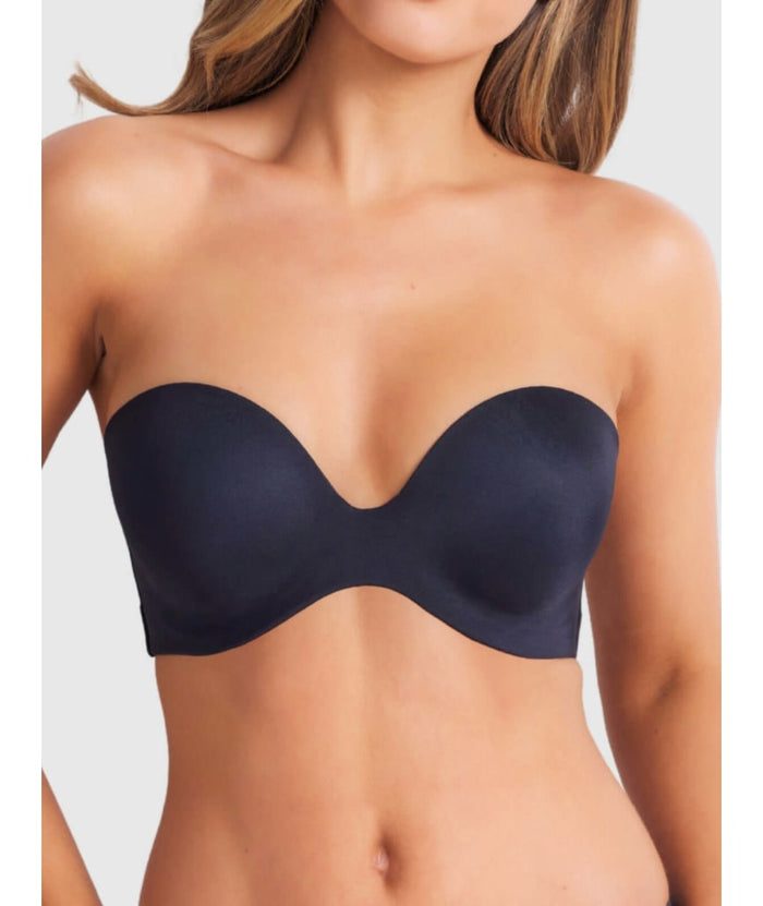 Finelines Attitude Full Figure Strapless Bra - Black