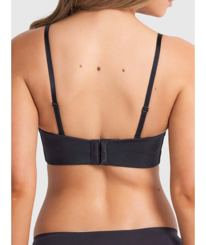 Finelines Attitude Full Figure Strapless Bra - Black