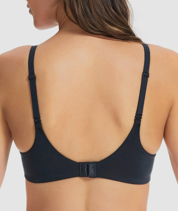 Finelines Memory Full Coverage T-Shirt Bra - Black
