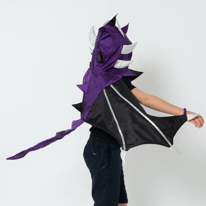 Fire Dragon Cape Purple/Black