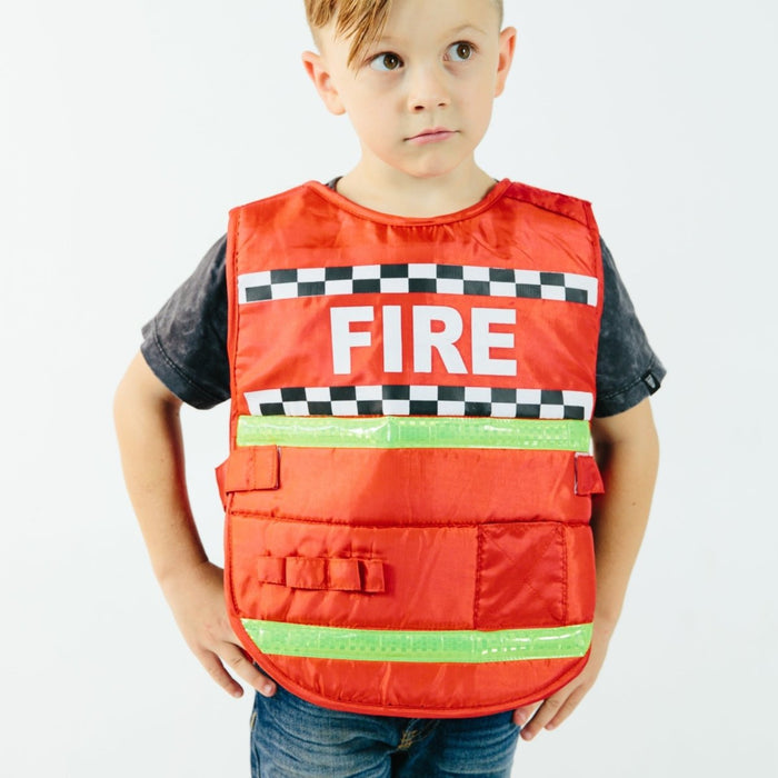 Fireman Vests - letsdressup.com.au - Boys Dress Ups