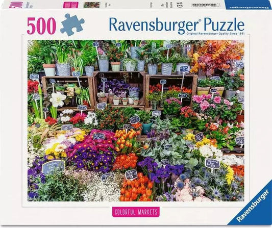 Flower Market, France 500pc Puzzle