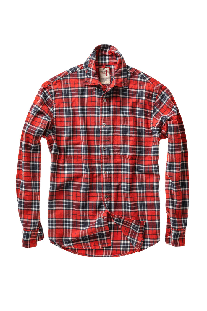 Flyweight Flannel - Red / Navy Plaid