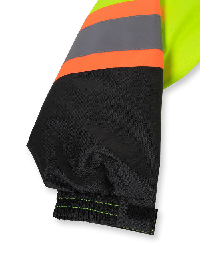 Forcefield Lime "Torngat" Premium Ripstop 4-in-1 Hi-Vis Safety Parka