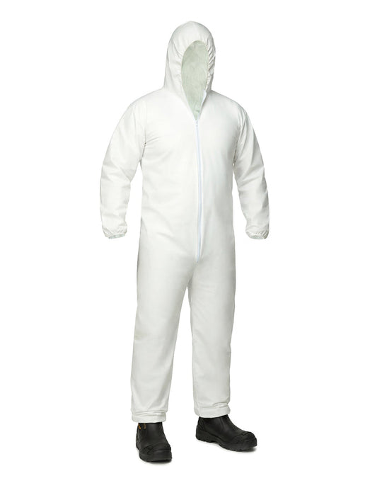 Forcefield Microporous Disposable Hooded Coverall with TPU Film Coating