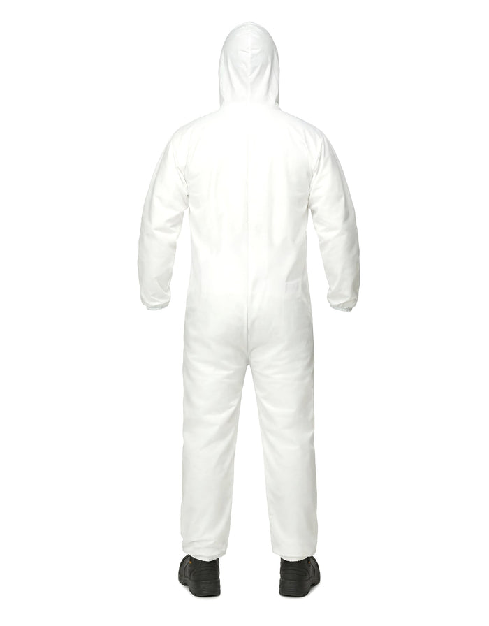 Forcefield Microporous Disposable Hooded Coverall with TPU Film Coating